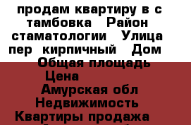 продам квартиру в с. тамбовка › Район ­ стаматологии › Улица ­ пер. кирпичный › Дом ­ 11/6 › Общая площадь ­ 64 › Цена ­ 1 700 000 - Амурская обл. Недвижимость » Квартиры продажа   . Амурская обл.